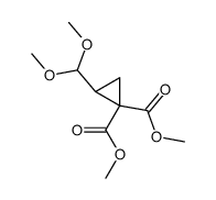 dimethyl 2-(dimethoxymethyl)-1,1-cyclopropanedicarboxylate Structure