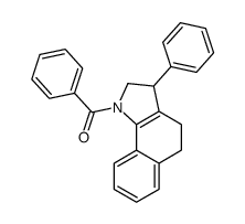 phenyl-(3-phenyl-2,3,4,5-tetrahydrobenzo[g]indol-1-yl)methanone结构式