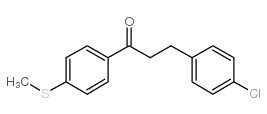 3-(4-CHLOROPHENYL)-4'-THIOMETHYLPROPIOPHENONE结构式