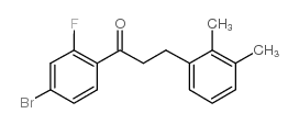 4'-BROMO-3-(2,3-DIMETHYLPHENYL)-2'-FLUOROPROPIOPHENONE structure