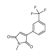 1-methyl-3-[3-(trifluoromethyl)phenyl]pyrrole-2,5-dione Structure