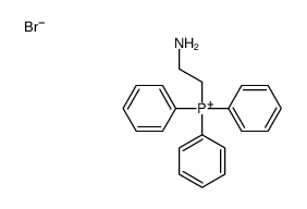 Phosphonium, (2-aminoethyl)triphenyl-, bromide Structure