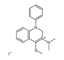 3-Dimethylamino-4-methylsulfanyl-1-phenyl-1,2-dihydro-quinazolin-3-ium; iodide Structure