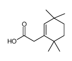 2-(3,3,6,6-tetramethylcyclohexen-1-yl)acetic acid Structure