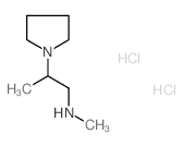 N-methyl-2-pyrrolidin-1-ylpropan-1-amine,dihydrochloride Structure