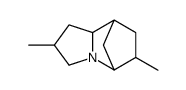 5,8-Methanoindolizine,octahydro-2,6-dimethyl-(9CI) structure