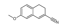 3,4-dihydro-7-methoxynaphthalene-2-carbonitrile结构式