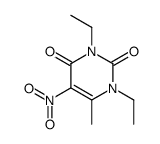 1,3-diethyl-6-methyl-5-nitropyrimidine-2,4-dione结构式