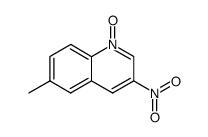6-methyl-3-nitro-quinoline-1-oxide结构式
