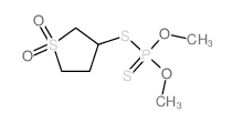 (1,1-dioxothiolan-3-yl)sulfanyl-dimethoxy-sulfanylidene-phosphorane structure