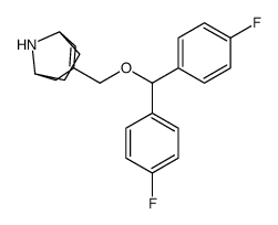 3-[bis(4-fluorophenyl)methoxymethyl]-8-azabicyclo[3.2.1]oct-3-ene结构式