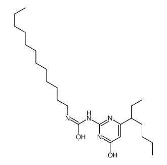 1-dodecyl-3-(6-heptan-3-yl-4-oxo-1H-pyrimidin-2-yl)urea Structure