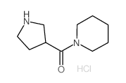 Piperidin-1-yl-pyrrolidin-3-yl-methanone hydrochloride Structure