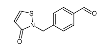 4-[(3-oxo-1,2-thiazol-2-yl)methyl]benzaldehyde Structure