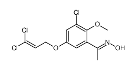 1-[3-chloro-5-(3,3-dichloroallyloxy)-2-methoxyphenyl]ethanone oxime结构式