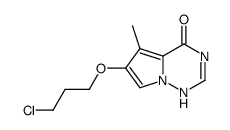 6-(3-chloropropoxy)-5-methyl-1H-pyrrolo[2,1-f][1,2,4]triazin-4-one Structure