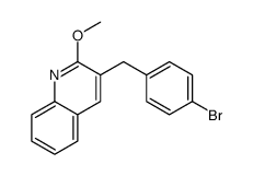 3-[(4-bromophenyl)methyl]-2-methoxyquinoline结构式