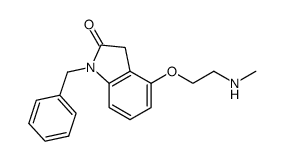 1-benzyl-4-(2-methylamino-ethoxy)-1,3-dihydro-indol-2-one结构式
