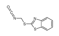 Benzothiazole, 2-[(isocyanatomethyl)thio]- (9CI) structure
