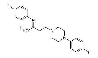 N-(2,4-difluorophenyl)-3-[4-(4-fluorophenyl)piperazin-1-yl]propanamide结构式