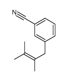 3-(2,3-dimethylbut-2-enyl)benzonitrile结构式