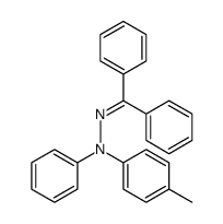 Methanone, diphenyl-, 2-(4-methylphenyl)-2-phenylhydrazone结构式