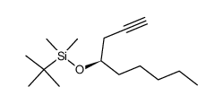 (R)-4-(tert-butyl-dimethyl-silyloxy)-non-1-yne Structure