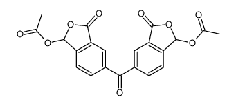 [5-(1-acetyloxy-3-oxo-1H-2-benzofuran-5-carbonyl)-3-oxo-1H-2-benzofuran-1-yl] acetate结构式