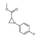 methyl 1-(4-fluorophenyl)aziridine-2-carboxylate结构式
