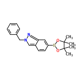 2-Benzyl-6-(4,4,5,5-tetramethyl-1,3,2-dioxaborolan-2-yl)-2H-indazole Structure