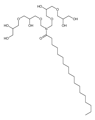 N,N-bis[[3-(2,3-dihydroxypropoxy)-2-hydroxypropoxy]methyl]stearamide Structure