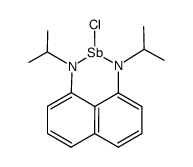 chloro(N,N'-diisopropyl-1,8-diamidonaphthalene)stibine结构式