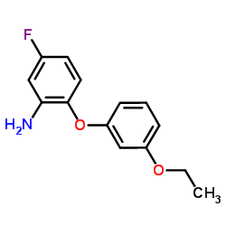 2-(3-Ethoxyphenoxy)-5-fluoroaniline Structure