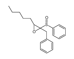 2-(benzenesulfinyl)-2-benzyl-3-pentyloxirane结构式
