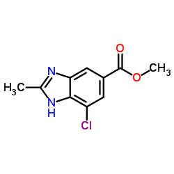Methyl 4-chloro-2-methyl-1H-benzimidazole-6-carboxylate Structure