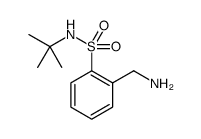 Benzenesulfonamide, 2-(aminomethyl)-N-(1,1-dimethylethyl)- Structure