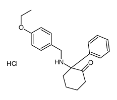 2-[(4-ethoxyphenyl)methylamino]-2-phenylcyclohexan-1-one,hydrochloride Structure