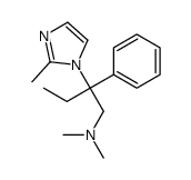 N,N-dimethyl-2-(2-methylimidazol-1-yl)-2-phenylbutan-1-amine结构式