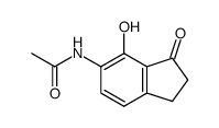 N-(4-hydroxy-3-oxo-2,3-dihydro-1H-inden-5-yl)acetamide结构式