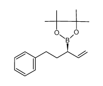 (3R)-3-(4',4',5',5'-tetramethyl-1',3',2’-dioxaborolanyl)-5-phenylpent-1-ene Structure