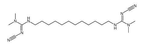1,1'-(dodecane-1,12-diyl)bis(2'-cyano-3,3-dimethyguanidine) Structure