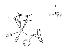 {Fe(η5-C5Me5)(CO)2(CH2PPh3)}BF4结构式