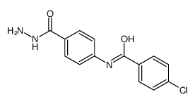 4-chloro-N-[4-(hydrazinecarbonyl)phenyl]benzamide结构式