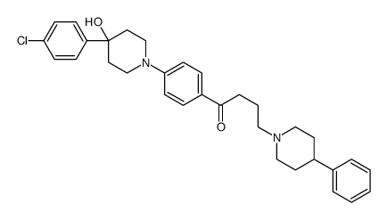 1-[4-[4-(4-chlorophenyl)-4-hydroxypiperidin-1-yl]phenyl]-4-(4-phenylpiperidin-1-yl)butan-1-one Structure