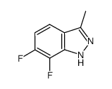 6,7-difluoro-3-methyl-1H-indazole结构式