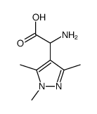 amino(1,3,5-trimethyl-1H-pyrazol-4-yl)acetic acid(SALTDATA: 1.97HCl H2O) structure