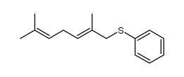 2,6-dimethyl-1-phenylthiohepta-2,5-diene Structure