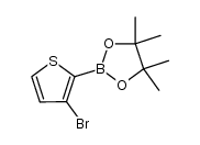 2-(3-bromothiophen-2-yl)-4,4,5,5-tetramethyl-1,3,2-dioxaborolane Structure