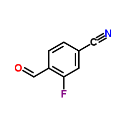 4-Fluoro-3-formylbenzonitrile structure