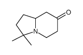 3,3-dimethyl-1,2,5,6,8,8a-hexahydroindolizin-7-one结构式